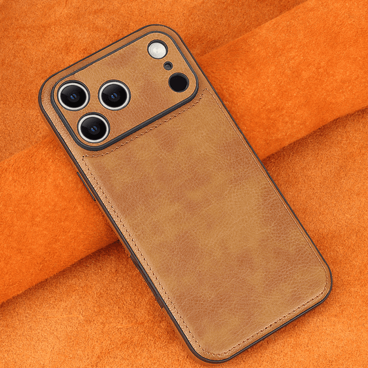 All-Model Compatible Genuine Leather iPhone Cover