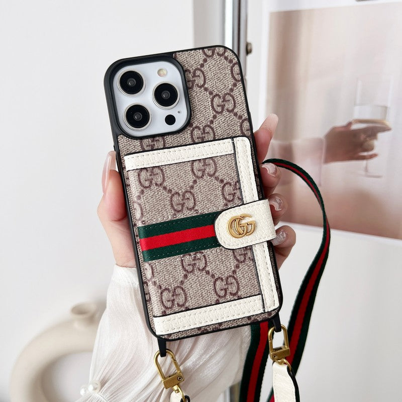 Premium Card Bag Chain Classic iPhone futrālis