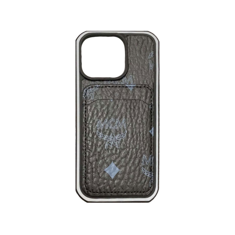 Husa iPhone MCM Cu Suport Card galben-MCK240603