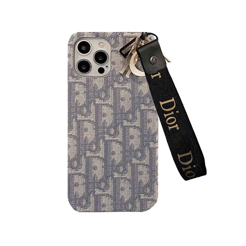 Funda de moda para iPhone con correa negra-GS240315