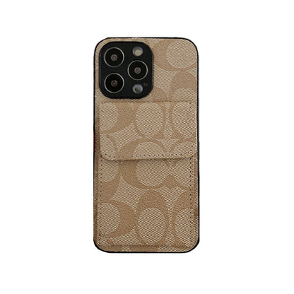 Custodia classica per iPhone con portafoglio Nero-HP240513