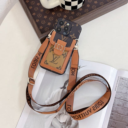 Luxe kaarthouder Crossbody iPhone-hoesje
