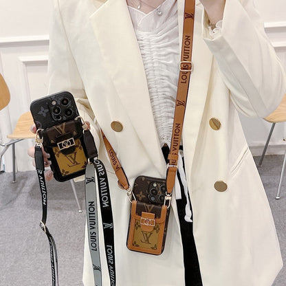 Luxe kaarthouder Crossbody iPhone-hoesje
