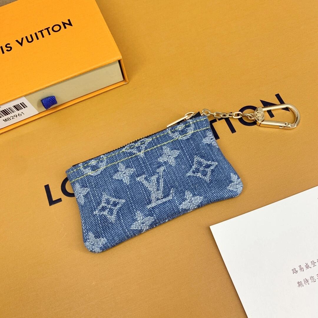 Luxury  Monogram Coin Pouch – Stylish & Compact Keychain Wallet