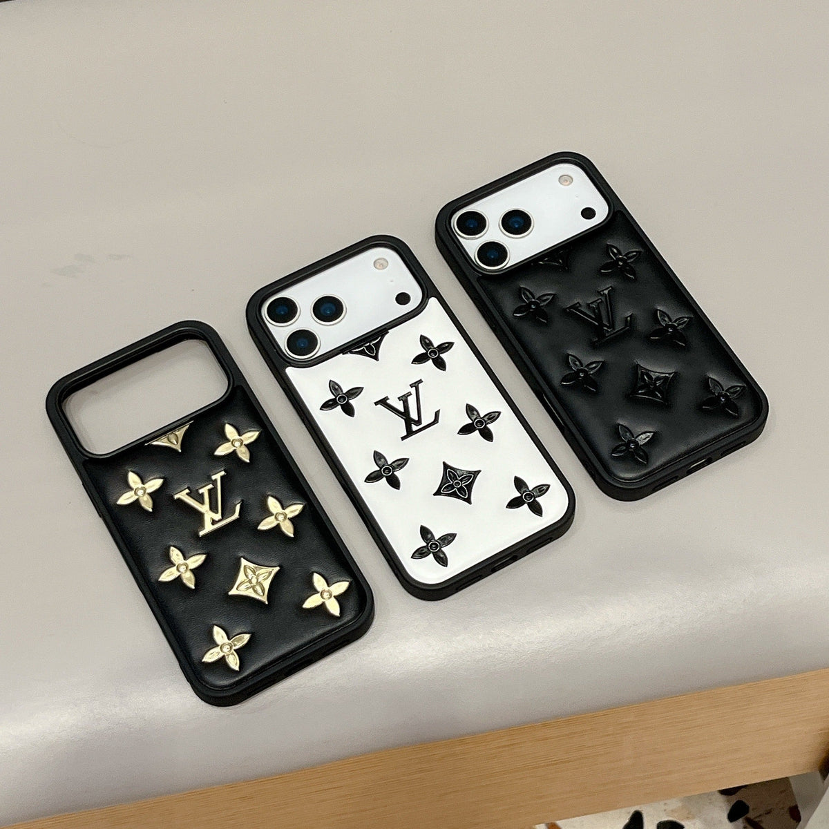 Luksus 3D-preget designer-iPhone-deksel