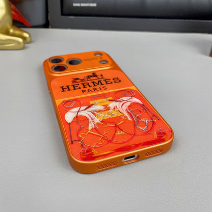 H Luxury Orange Série Coque et skin iPhone
