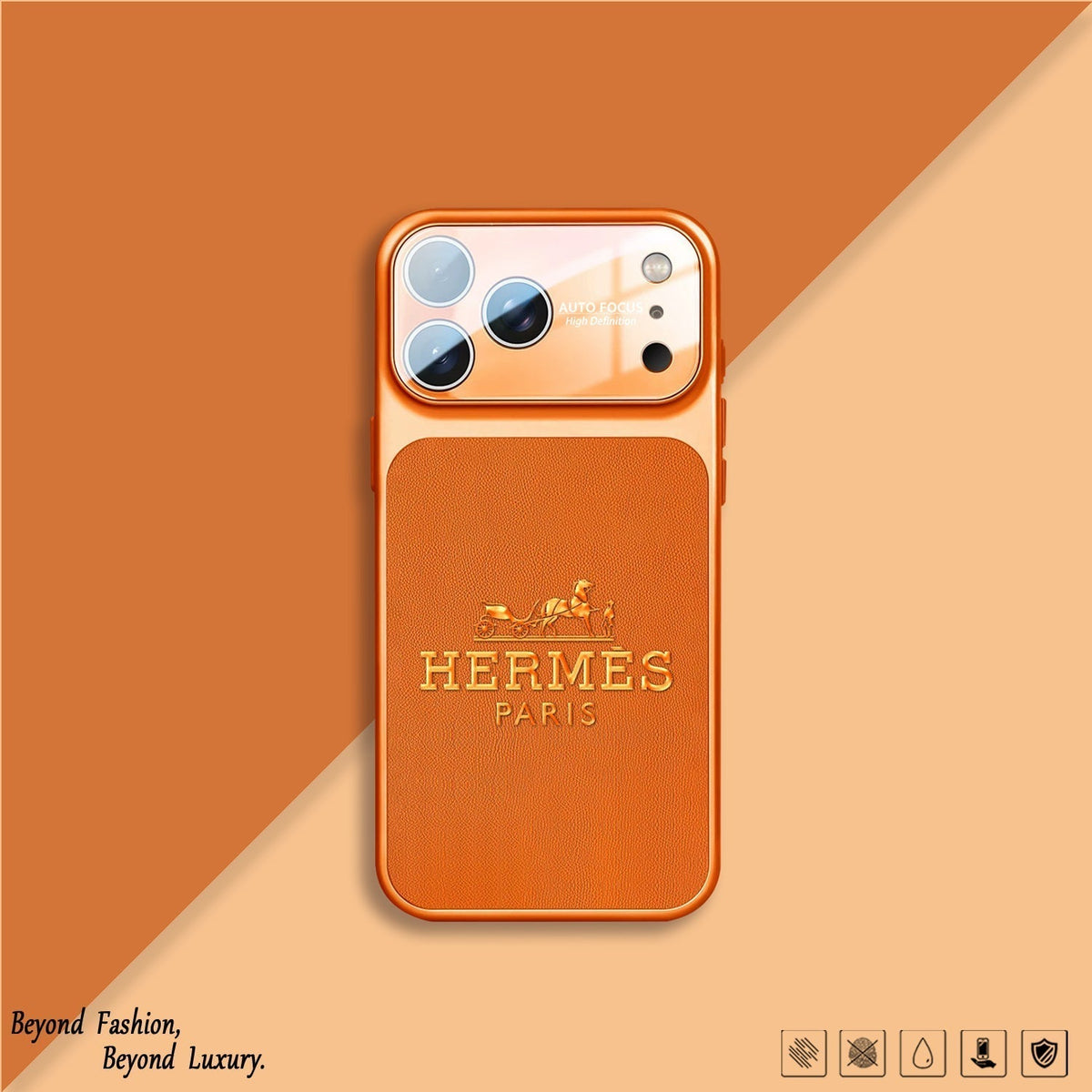 H Luxury Orange Série Coque et skin iPhone