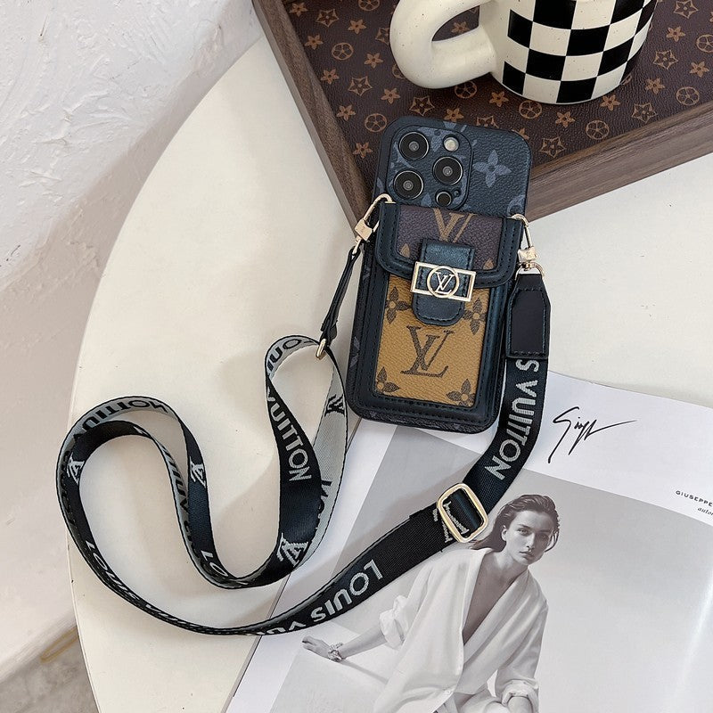 Luxe kaarthouder Crossbody iPhone-hoesje