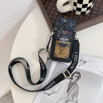 Luxe kaarthouder Crossbody iPhone-hoesje