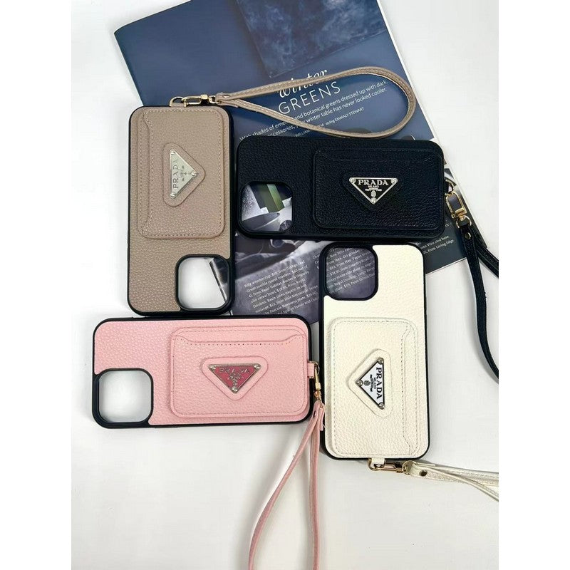 Luksusowe etui na karty w czterech kolorach do iPhone'a