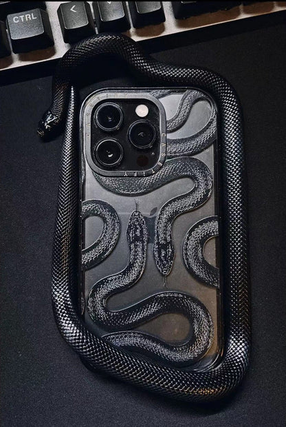 MUSTA KINGSNAKE iPHONE KOTELO