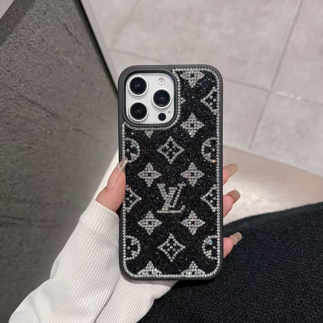 Husă pentru iPhone holografică cu sclipici de lux Y - S - L-inspirată – Ediția Diamond Shine