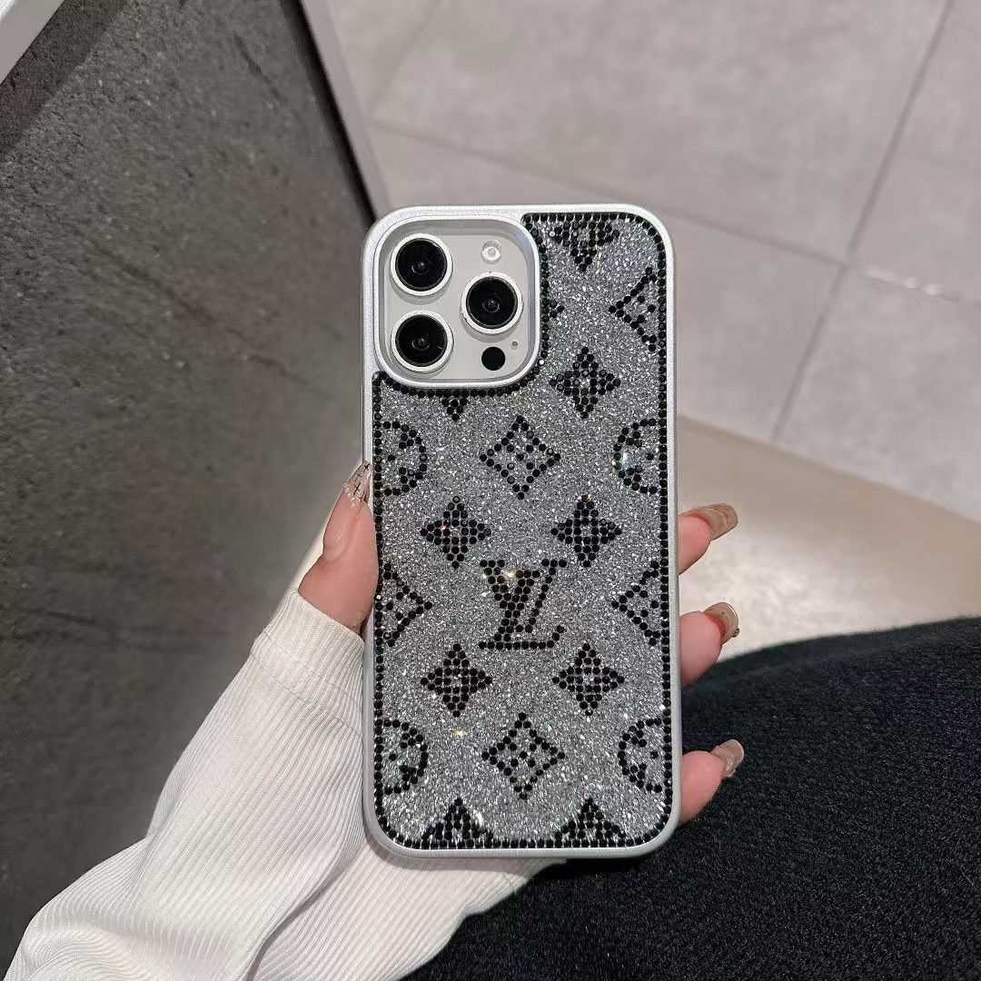 Husă pentru iPhone holografică cu sclipici de lux Y - S - L-inspirată – Ediția Diamond Shine