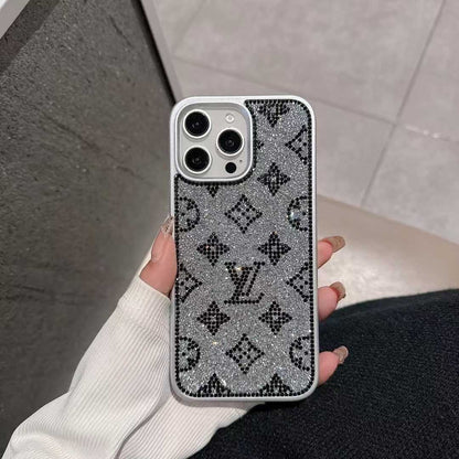 Husă pentru iPhone holografică cu sclipici de lux Y - S - L-inspirată – Ediția Diamond Shine