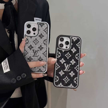 Husă pentru iPhone holografică cu sclipici de lux Y - S - L-inspirată – Ediția Diamond Shine