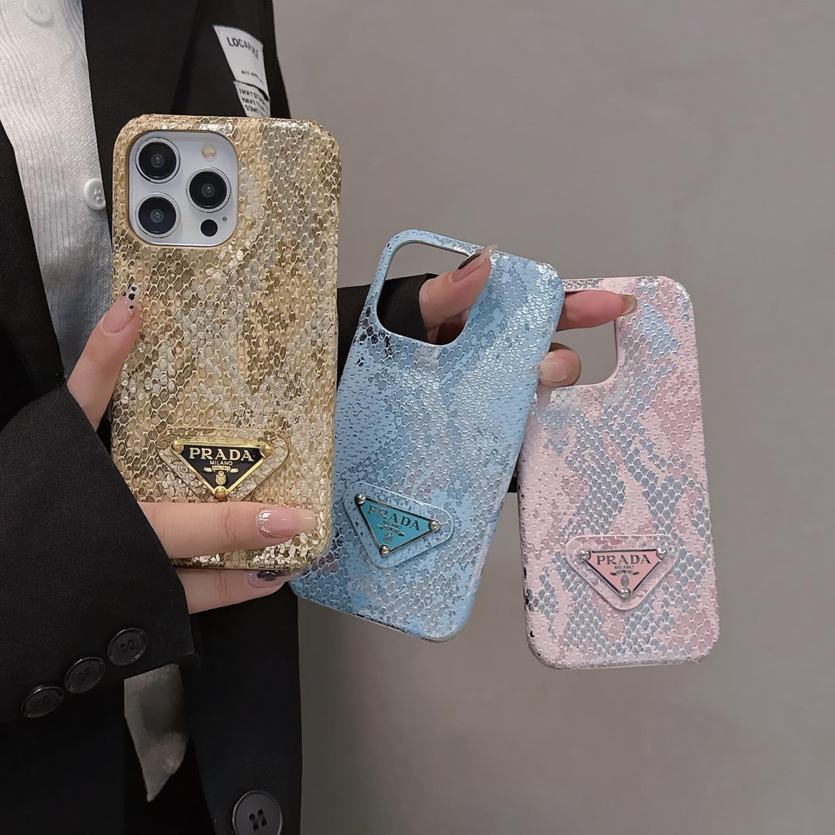 Luksusowe etui na iPhone'a w gradientowym kolorze