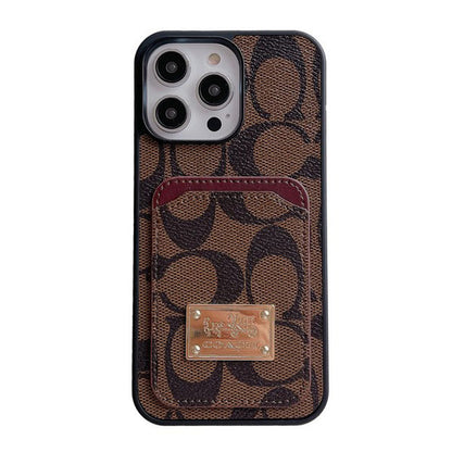Klasické puzdro na karty kožené puzdro na iPhone