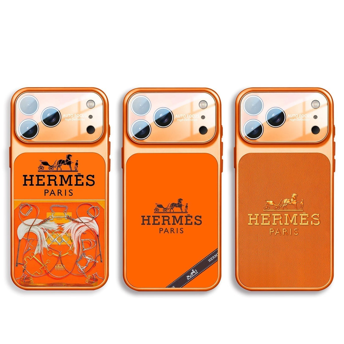 H Luxury Orange Série Coque et skin iPhone