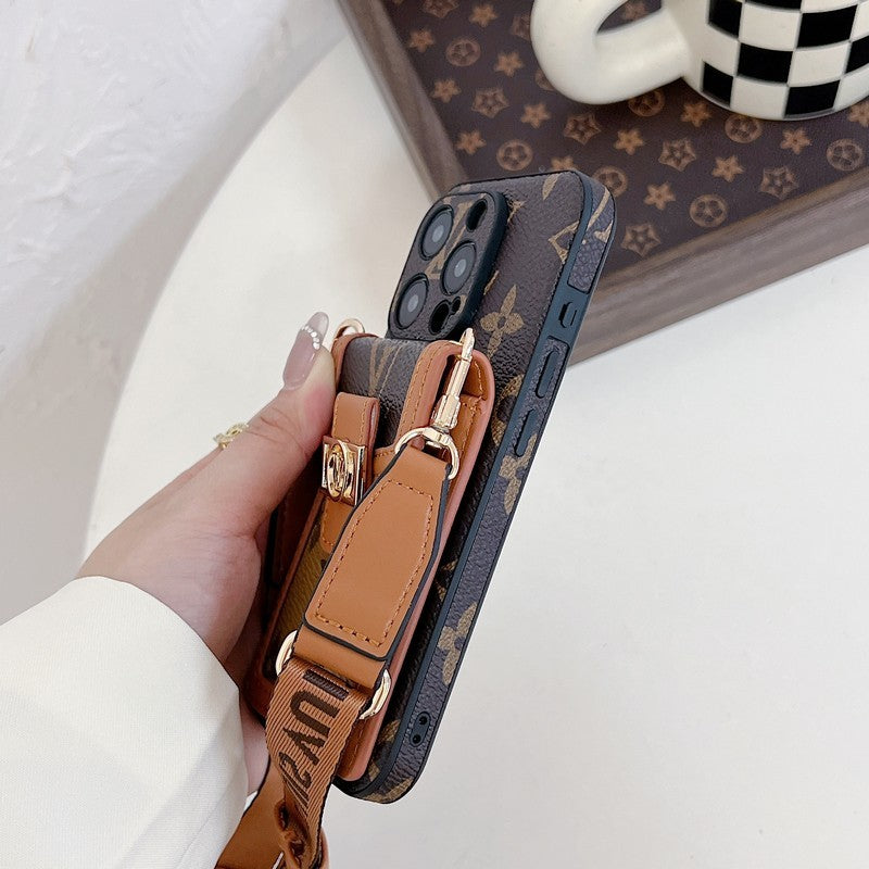 Luxe kaarthouder Crossbody iPhone-hoesje