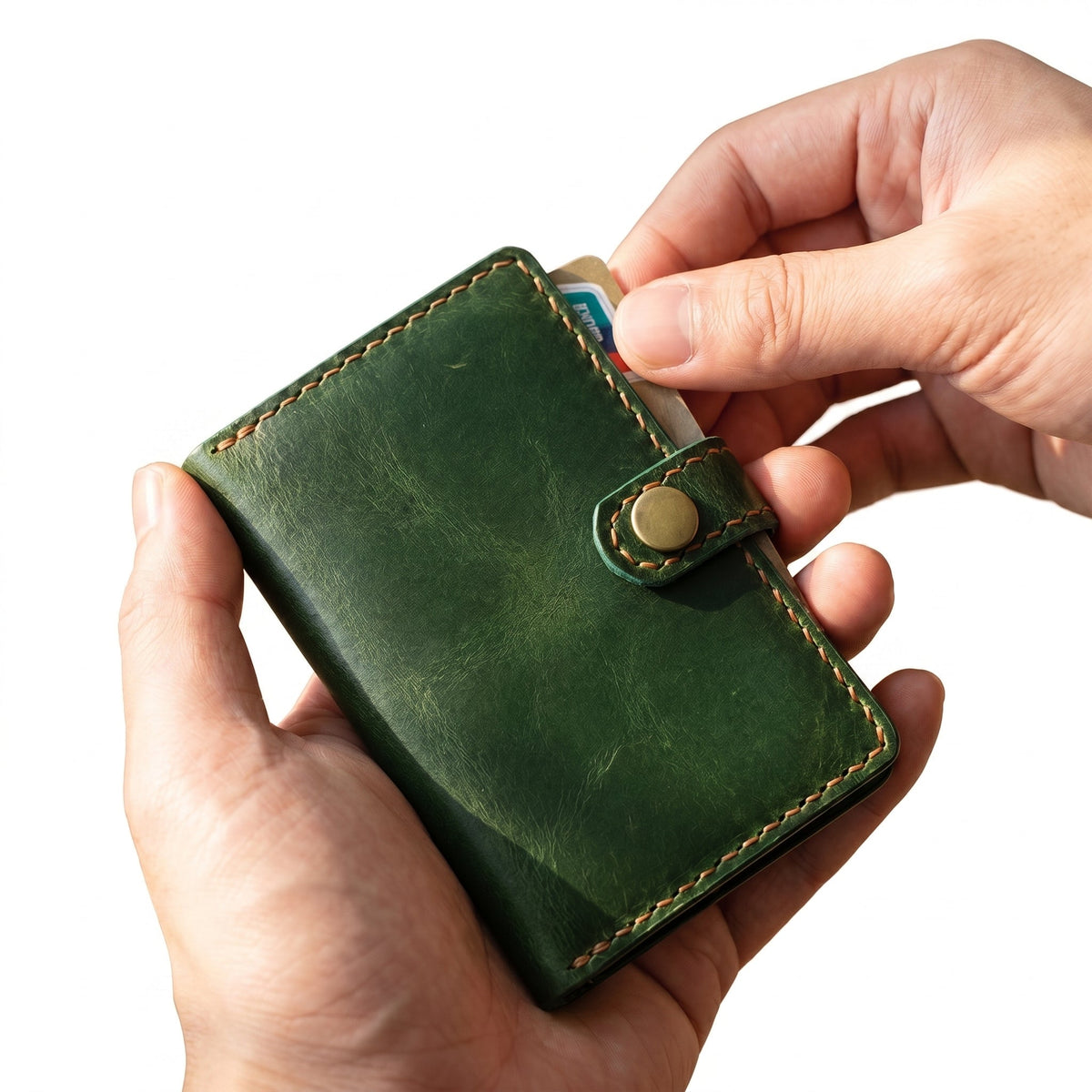 Genuine Leather Card Holder Wallet