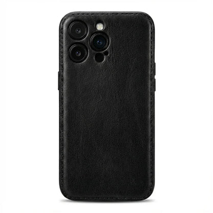 Håndlaget iPhone-deksel i grønnsaksgarvet skinn – Vintage Patina Edition