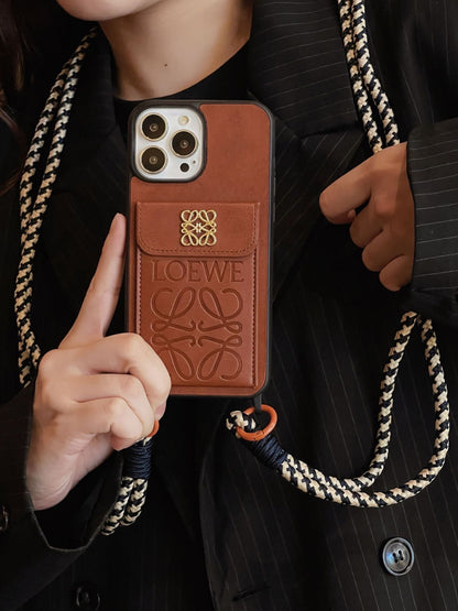 Loe kártyatartó bőr iPhone tok