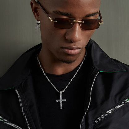 Iced Cross Necklace