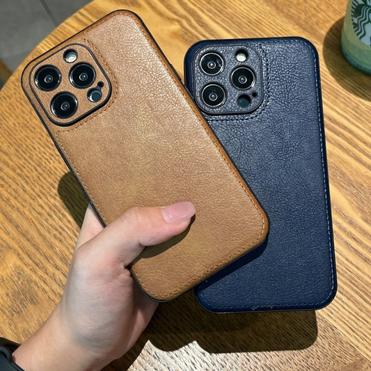 All-Model Compatible Genuine Leather iPhone Cover