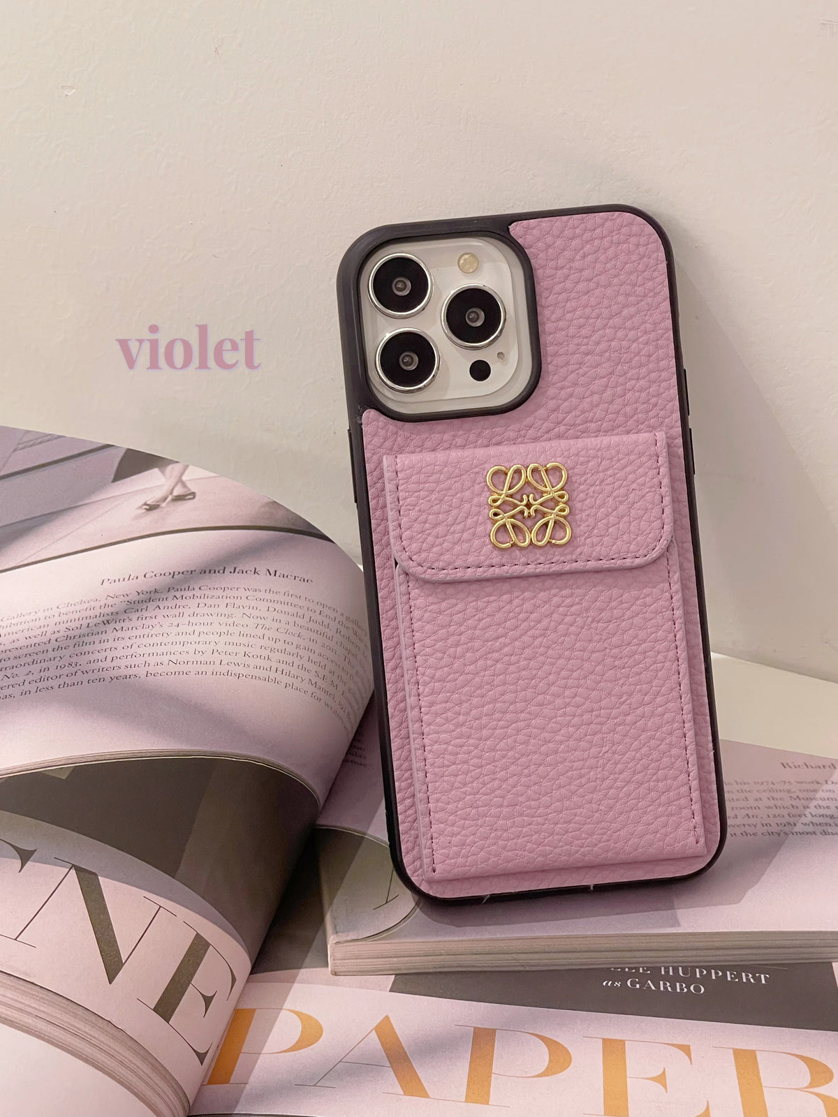 Luxe iPhone-hoesje met kaarthouder Zwart-QBK240603