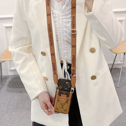 Luxe kaarthouder Crossbody iPhone-hoesje