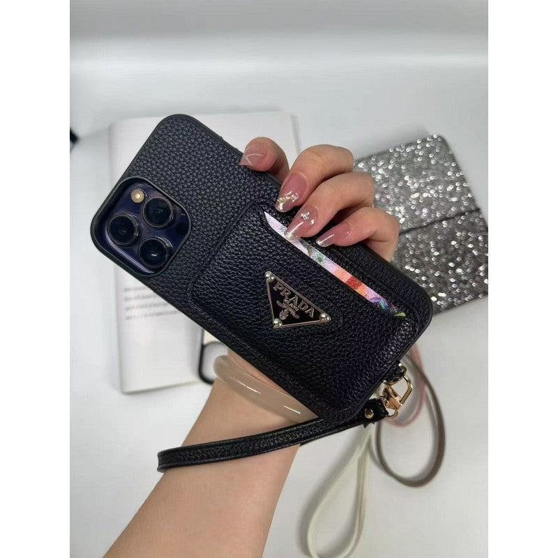 Luksusowe etui na karty w czterech kolorach do iPhone'a