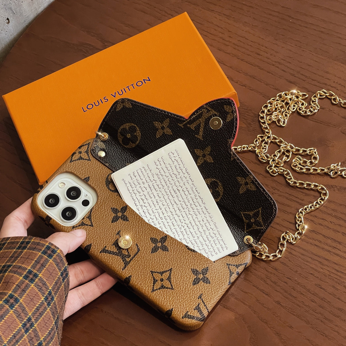 Luxusné puzdro na iPhone CrossBody Card Holder