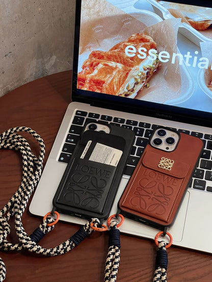 Loe kártyatartó bőr iPhone tok