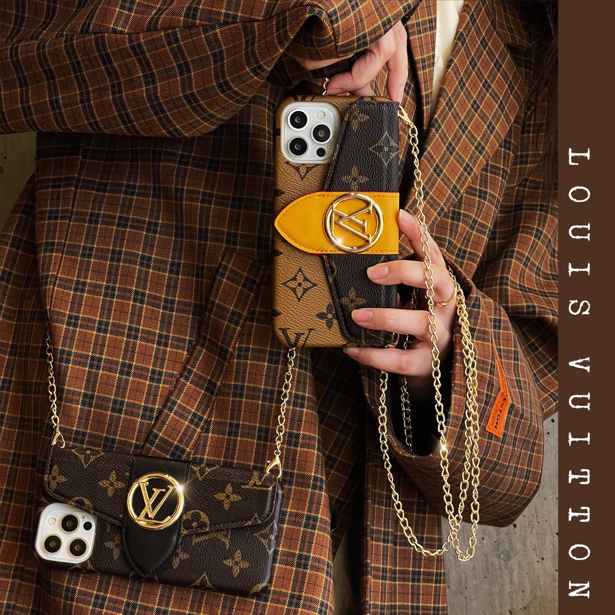 Luxusné puzdro na iPhone CrossBody Card Holder
