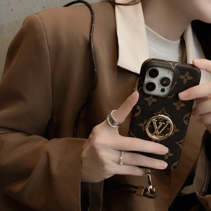 Luksus kortholder kjede iPhone-deksel
