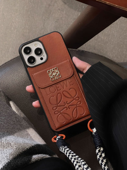 Loe kártyatartó bőr iPhone tok