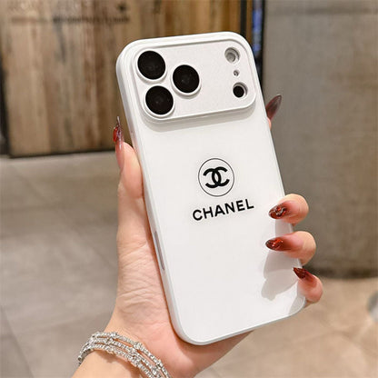 Funda para iPhone Classic Minimalist Luxe - Edición blanca brillante
