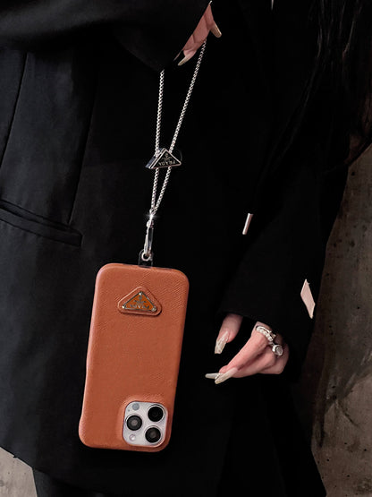 Luxusní kožené crossbody pouzdro na iPhone