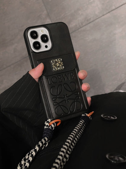 Loe kártyatartó bőr iPhone tok