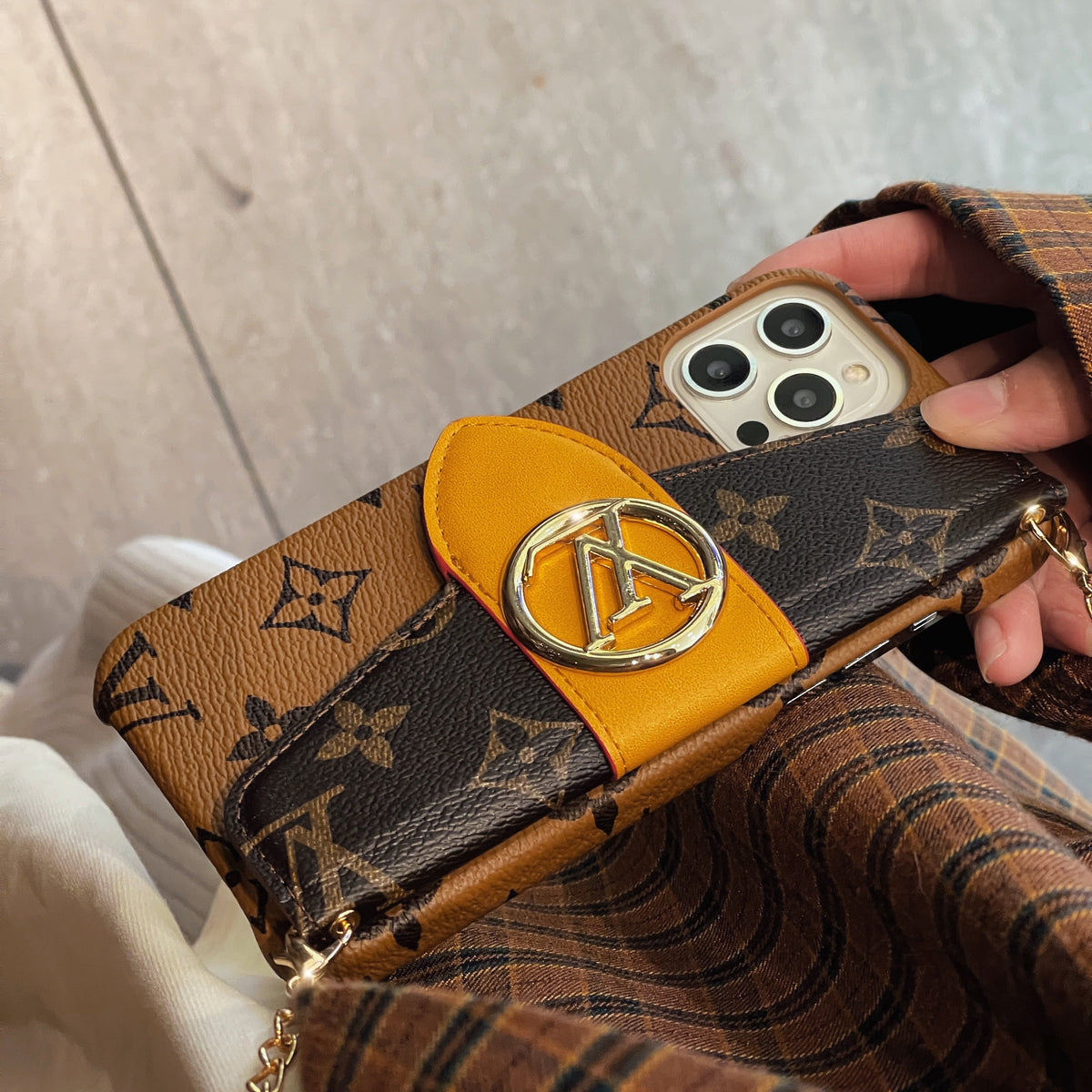 Luxusné puzdro na iPhone CrossBody Card Holder