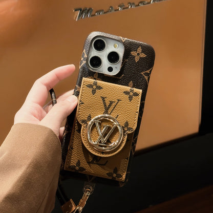 Ylellinen korttipidikeketju iPhone-kotelo