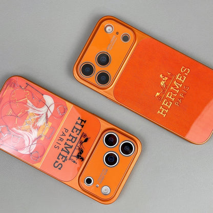 H Luxury Orange Série Coque et skin iPhone