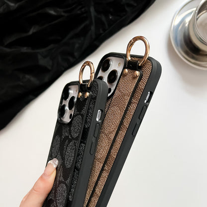 Klasszikus iPhone tok tartóval, fekete-SW240330