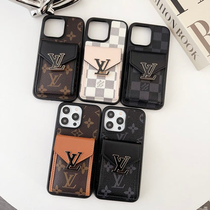 Coque et skin iPhone de couleur de sac de carte de luxe