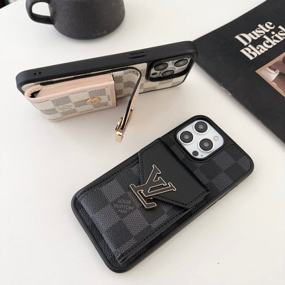 Coque et skin iPhone de couleur de sac de carte de luxe