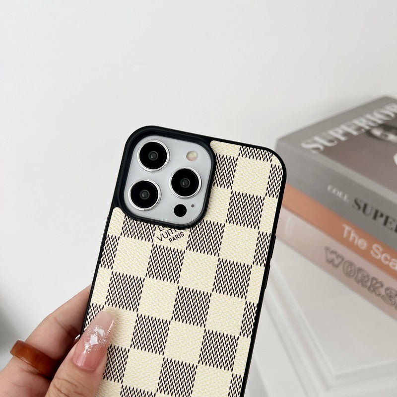 Luxus fekete-fehér Crossbody iPhone tok