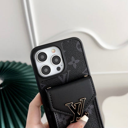 Coque et skin iPhone de couleur de sac de carte de luxe