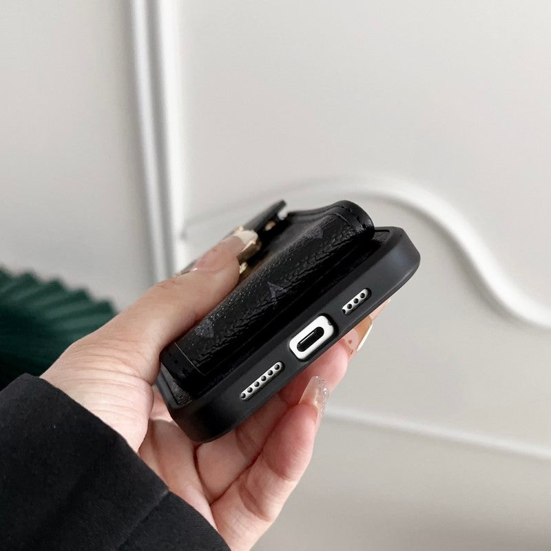 Coque et skin iPhone de couleur de sac de carte de luxe