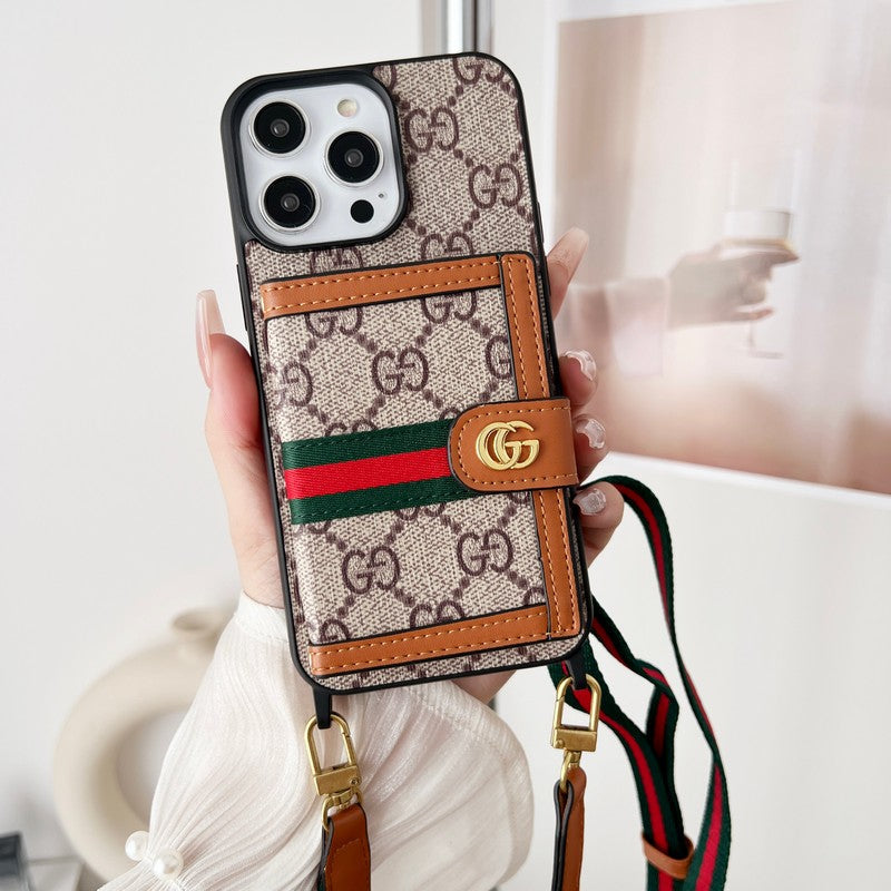 Premium Card Bag Chain Classic iPhone futrālis
