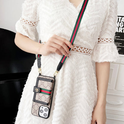 Premium Card Bag Chain Classic iPhone futrālis